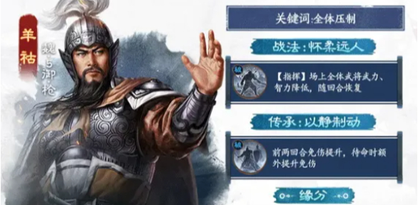 三国志战棋版羊祜怎么配队 羊祜配队方法（2）