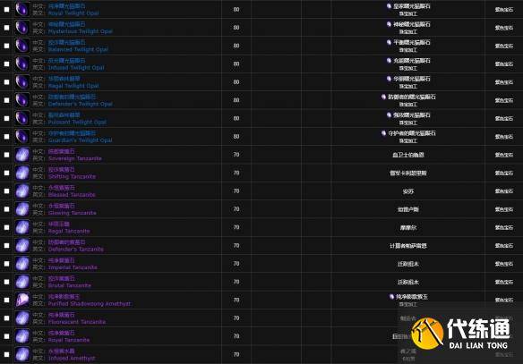 《魔兽世界》wlk宝石大全（22）