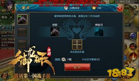 御龙在天马匹怎么获得？